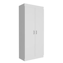 Tiara Pantry Cabinet, Double Door,Five Shelves -White