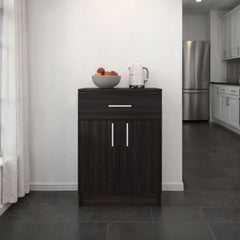 Andromache Multistorage Pantry Cabinet, One Drawer, Two Interior Shelves
