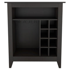 CASSANDRA E-SHOP Mojito Bar Cabinet, One Open Drawer, One Open Shelf, Black