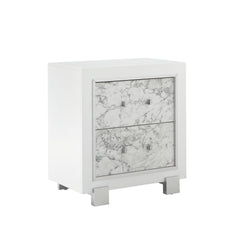 HAVEN MARBLE WHITE NIGHTSTAND
