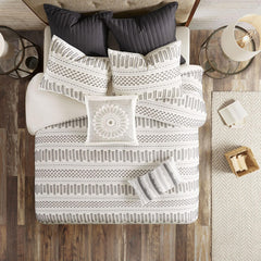 Quasar King Cotton Jacquard Duvet Cover Mini Set