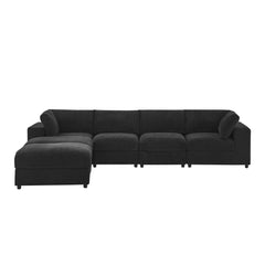 Corduroy Reversible Modular Sectional