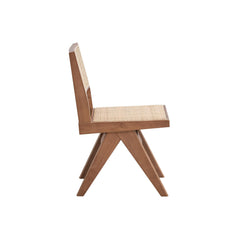Tale Rattan & Natural Finish Side Chair (Set of 2)