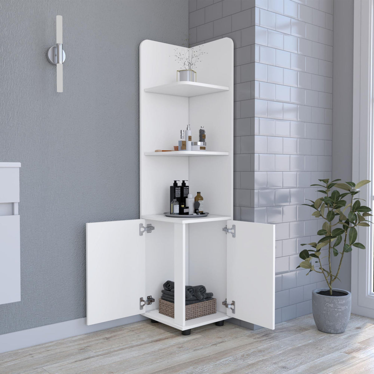 Pandora cabinet Kairatu, One Drawer, White Finish