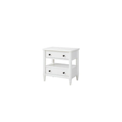 Cosmos Nightstand White Finish With 2 Drawers