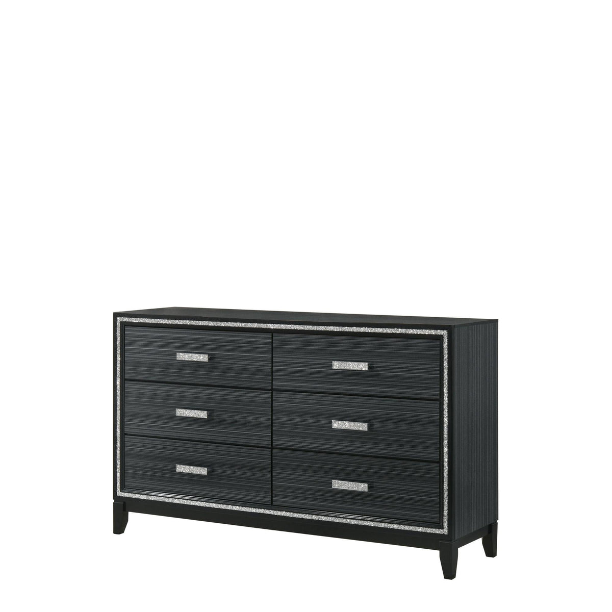Zenith Weathered Black Finish Dresser