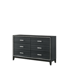 Zenith Weathered Black Finish Dresser