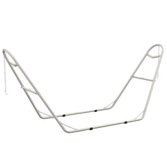 Hammock Stand, Portable Adjustable Steel Frame Hammock Stand, Weather Resistant, 10.3', 550 lbs. Capacity, White