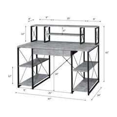Olympus All Purpose Gray Finish Writing Desk