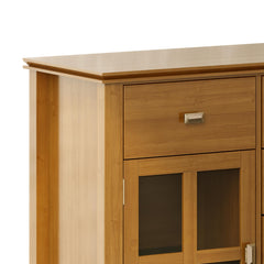 Demeter Solid Wood Sideboard Buffet in Honey Brown