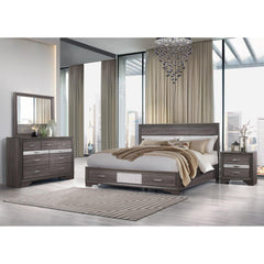 TALE SPARKLE GREY NIGHTSTAND