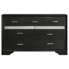 Pulsar Black 9-drawer Dresser