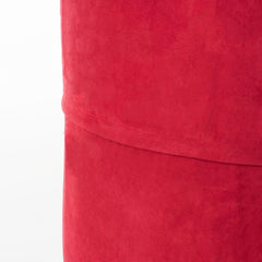 Neptune 4 Foot Cylindrical Suede Bean Bag, Red