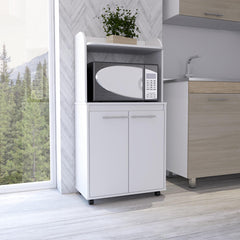 Museum 1-Shelf 2-Door Kitchen Pantry White