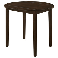 Showcase and Tan 3-piece Dining Set with Drop Leaf