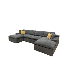 Coffee-Bean Like Upholstered Full Compressed Sectional