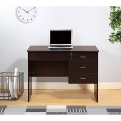 Quasar locking drawers on metal glides Student Desk Work Desk Modesty Panel Metal Bar Handles