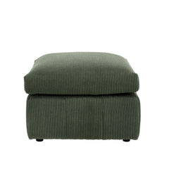 Square Corduroy Ottoman