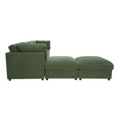Corduroy Reversible Modular Sectional
