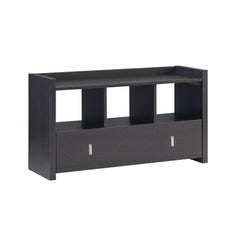 Saturn Entry Bench with Drawer, Shoe Storage Organizer, Red Cocoa