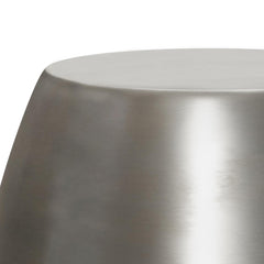 Menelaus 16 inch Wide Metal Accent Table in Antique Silver