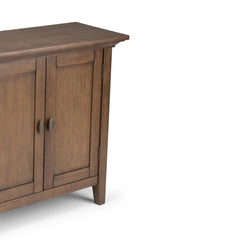 Diary 32 inch Wide Solid Wood Low Storage Cabinet in Rustic Natural Aged Brown