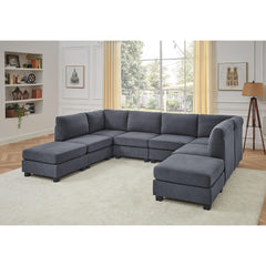 Polyester Upholstered Modular Sectional
