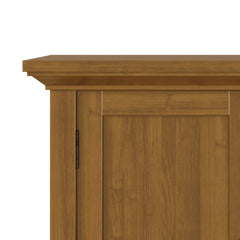 Diary 32 inch Wide Solid Wood Low Storage Cabinet in Light Golden Brown