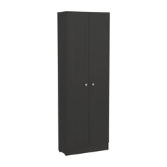 Valhalla Cabinet 71" H, Two Doors, Five Internal Shelves, Black