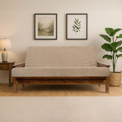 Memory Foam Infused Futon Mattress Full XL – Washable Removable Cover, Heavy-Duty Zipper, Thick Foldable Sofa Bed Cushion for Guest Room, Apartment, Dorm (Frame NOT Included)