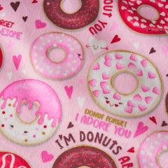 Puff-Puff 3 foot Rounded Bean Bag, Pink Donut Print