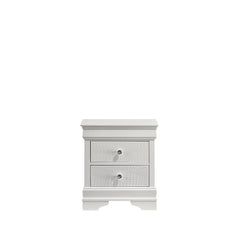 Iphigenia Modern Style 2-Drawer Night stand Made with Wood in White