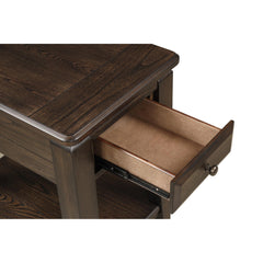 Apollo Traditional Chairside Table W/ Storage