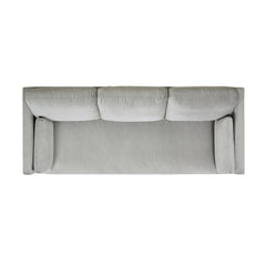 Revelation 84" Modern Farmhouse Sofa, Opal Grey Velvet