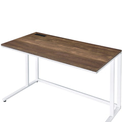 Fable and White Writing Desk with USB Port