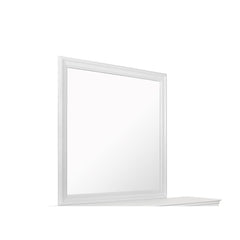 CHRONICLE METALLIC WHITE MIRROR