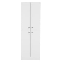 Archive Kitchen Pantry Storage Cabinet 71" Height, With 4 Doors, 5 Adjustable Shelves, Freestanding Cupboard for Dining Room Living Room, Laundry