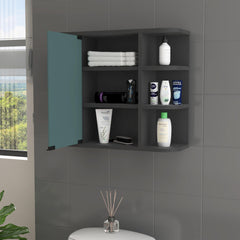 Polyxena 6-Shelf Medicine Cabinet with Mirorr Wenge