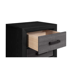 OLYMPUS GREY AND BLACK NIGHTSTAND