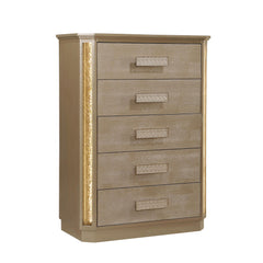 Paradise Chest Made with Wood in Gold