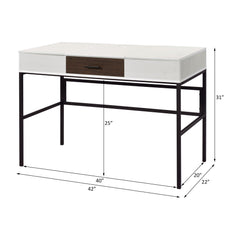 Epic Natural & Black Finish Writing Desk W/USB