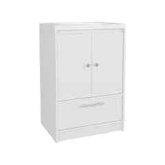 Paradise Vanity with Two Doors, Two Drawers Madison, White