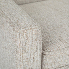 Quasar 50 inch Wide Upholstered Bench in Platinum Woven Fabric