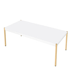Archive White & Gold Finish Coffee Table