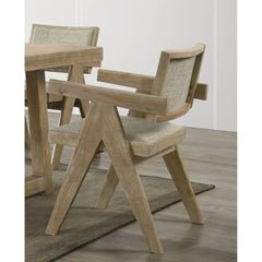 Dining Room Arm Chairs Oak Finish Upholstered Polyester Seat 2pc Dining Chairs Dining Room Furniture