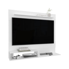 Odyssey Floating Entertainment Center, One Superior Shelf, Two Shelves, Space For Tv, White
