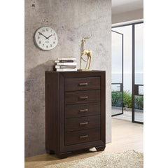 Asteroid Dark Cocoa 5-Drawer Chest
