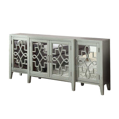 Saturn Antique Gray Finish Console Cabinet