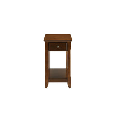 Mercury Walnut Finish Accent Table