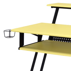 Halo Yellow & Black Finish Music Recording Studio Desk